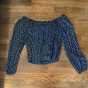 Floral off the shoulder top